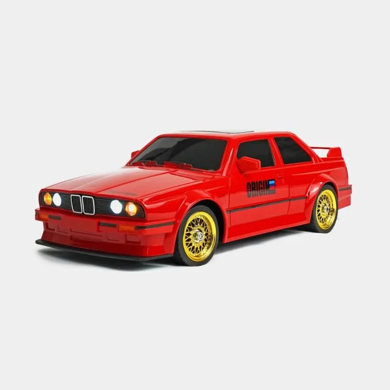1:16 Scale 4WD Whoosh BMW E30 RC Drift Car – 30KM/H Proportional Control with LED Lights & Spare Tires