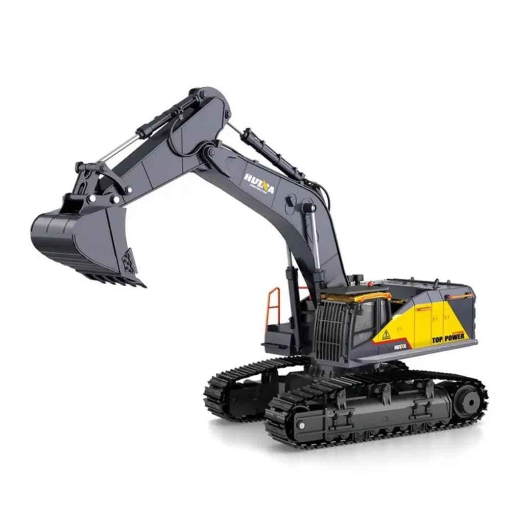 HUINA 1592 RC Excavator 1:14 Scale – 22 Channel Semi-Alloy Construction Crawler with Lights & Sound