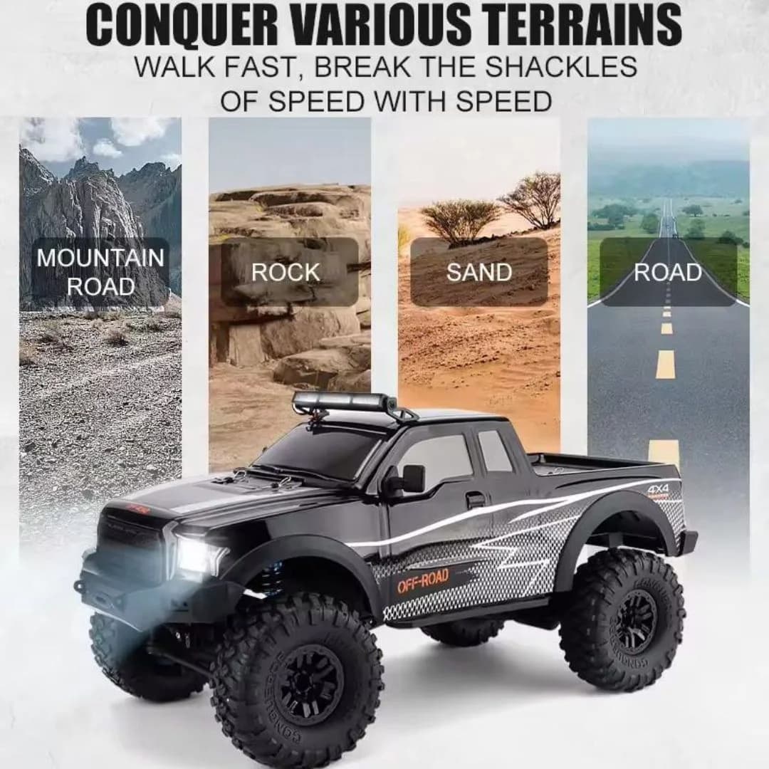 HB Toys ZP1009 1:10 Scale RC Off-Road Truck (Black) – 4WD Monster Adventure in India