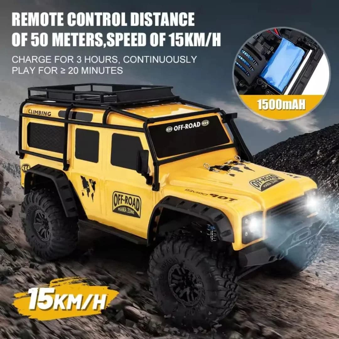 HB Toys ZP1005 1:10 RC Offroad Trail Truck – 4WD Rock Crawler with LED Lights India