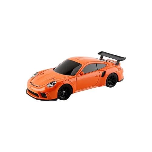 JIABAILE 1:43 Porsche 911 GT3 Orange RC Drift Car – 4WD Mini RTR with Gyro